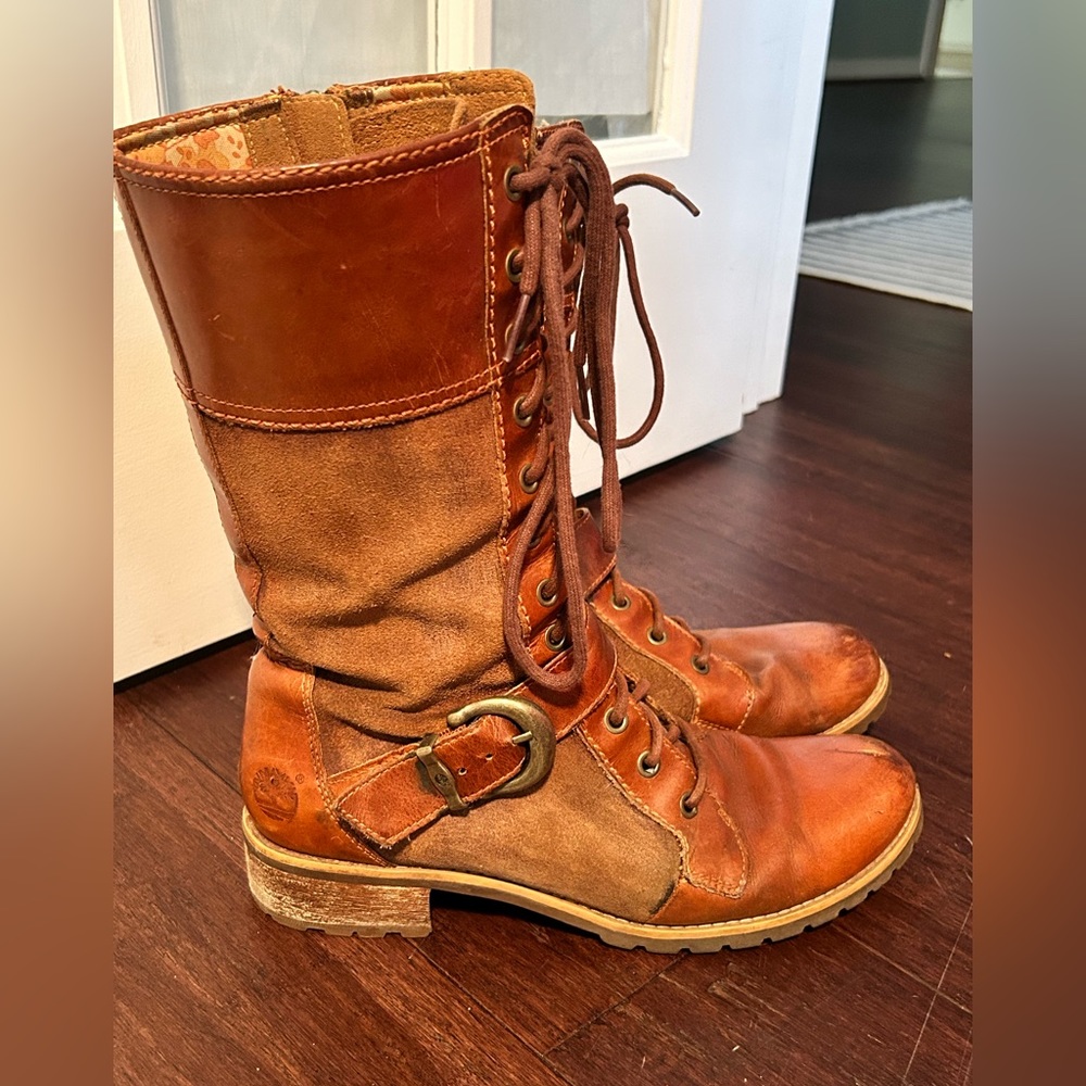 Timberland leather boots size 9